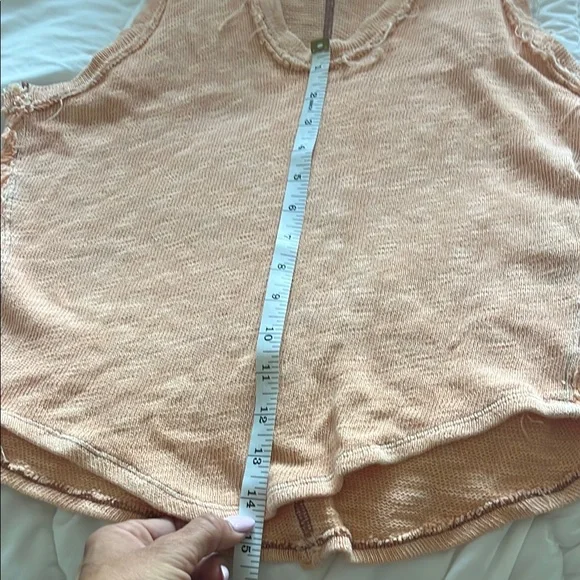We The Free Orange Crop distressed Tank Top small - Picture 11 of 11